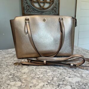 Tory Burch rose gold purse